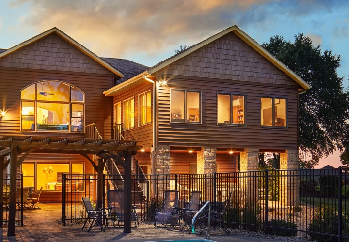 Photo of Klauer Steel Siding on the back of a home.